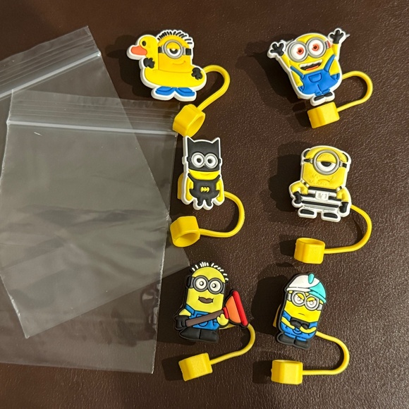You pick (3) - Minions Straw Toppers NEW - Picture 8 of 9